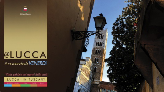 Locandina delle visite guidate @Lucca #cisivededivenerdì