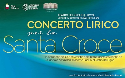 Poster of the opera concert for Santa Croce 2021