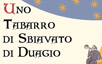 Poster of the conference Uno Tabarro di Sbiavato di Duagio