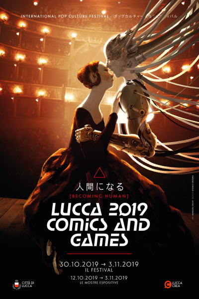 teatro del giglio in the poster of lucca comics and games 2019