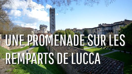 bouton une promenade sur les remparts de Lucca