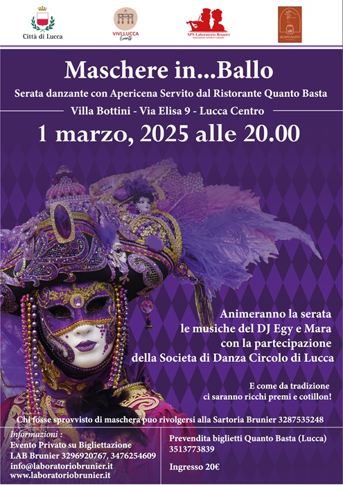 Carnival ball in lucca 2025