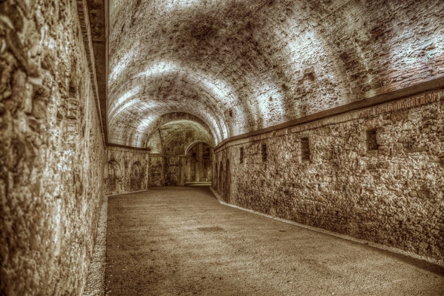 underground of the Lucca city walls