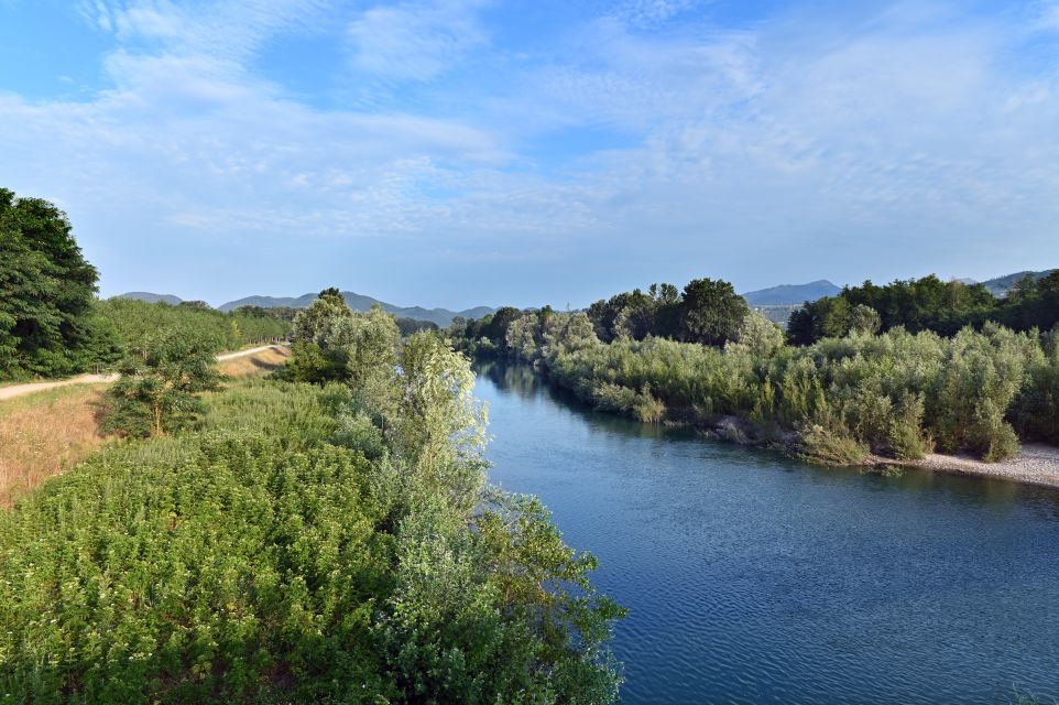 Wanderwege im Serchio-Flusspark 