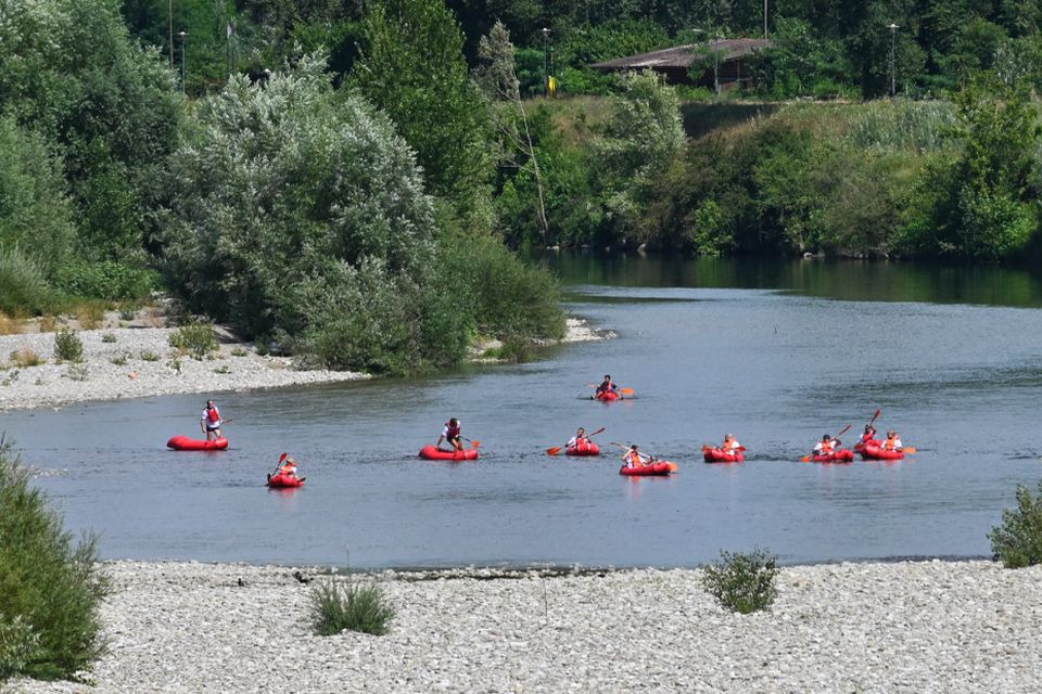 kayaking along the Serchio 