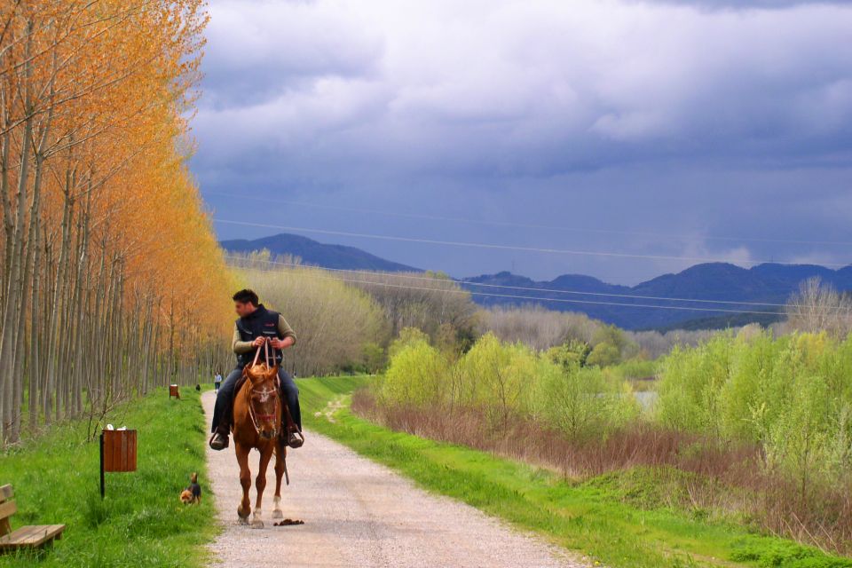 riding along the serchio in spring 