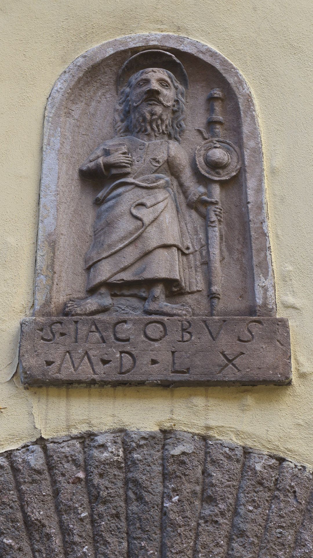 Bild vom Heiligen Jacob in der Nähe der Porta di Borgo in Lucca