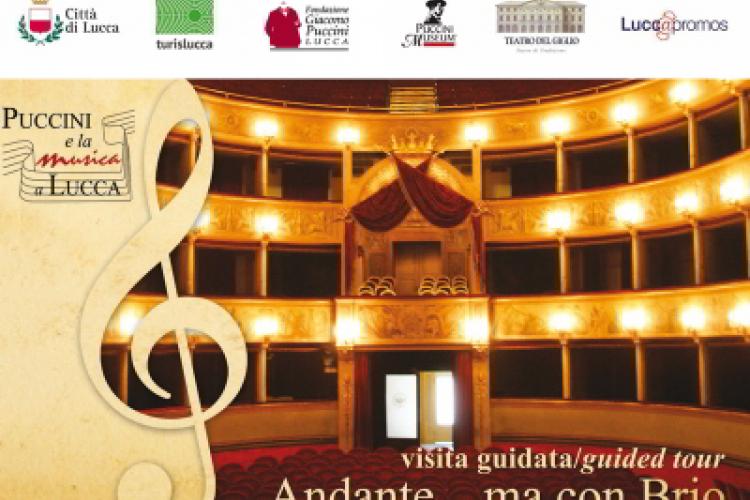 Locandina: Andante... ma con brio - Visite guidate sulla musica a Lucca e Giacomo Puccini