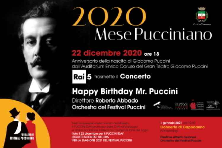 Locandina del concerto Happy Birthday Mr. Puccini