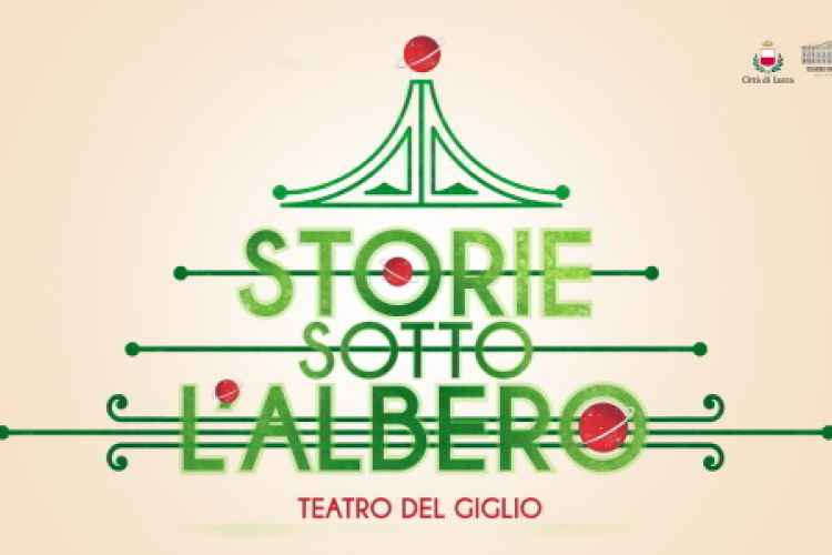 Immagine logo della rassegna natalizia del Teatro del Giglio dal titolo Storie sotto l'Albero.