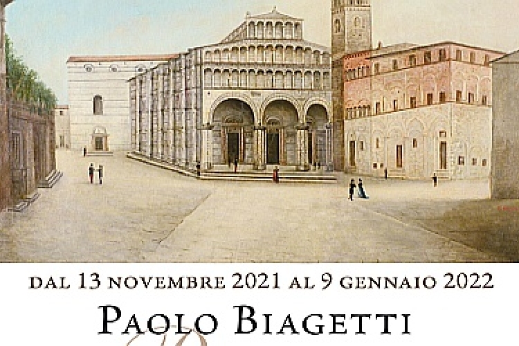 Intestazione con immagine della locandina della Mostra di Paolo Biagetti