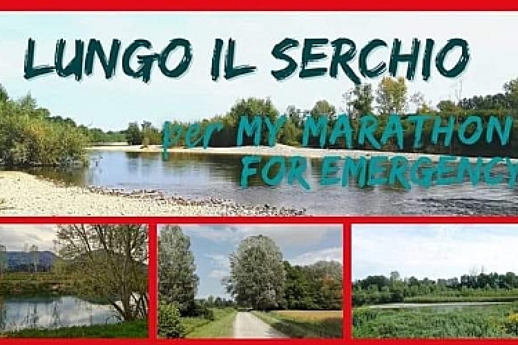 Locandina Lungo il Serchio - My Marathon for Emergency