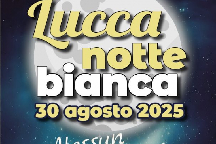 visual notte bianca di Lucca 2025