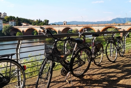 Bike routes around Lucca